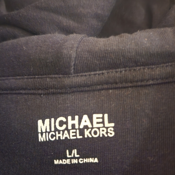 Michael kors hoodee thermal L gently used black - Picture 2 of 7
